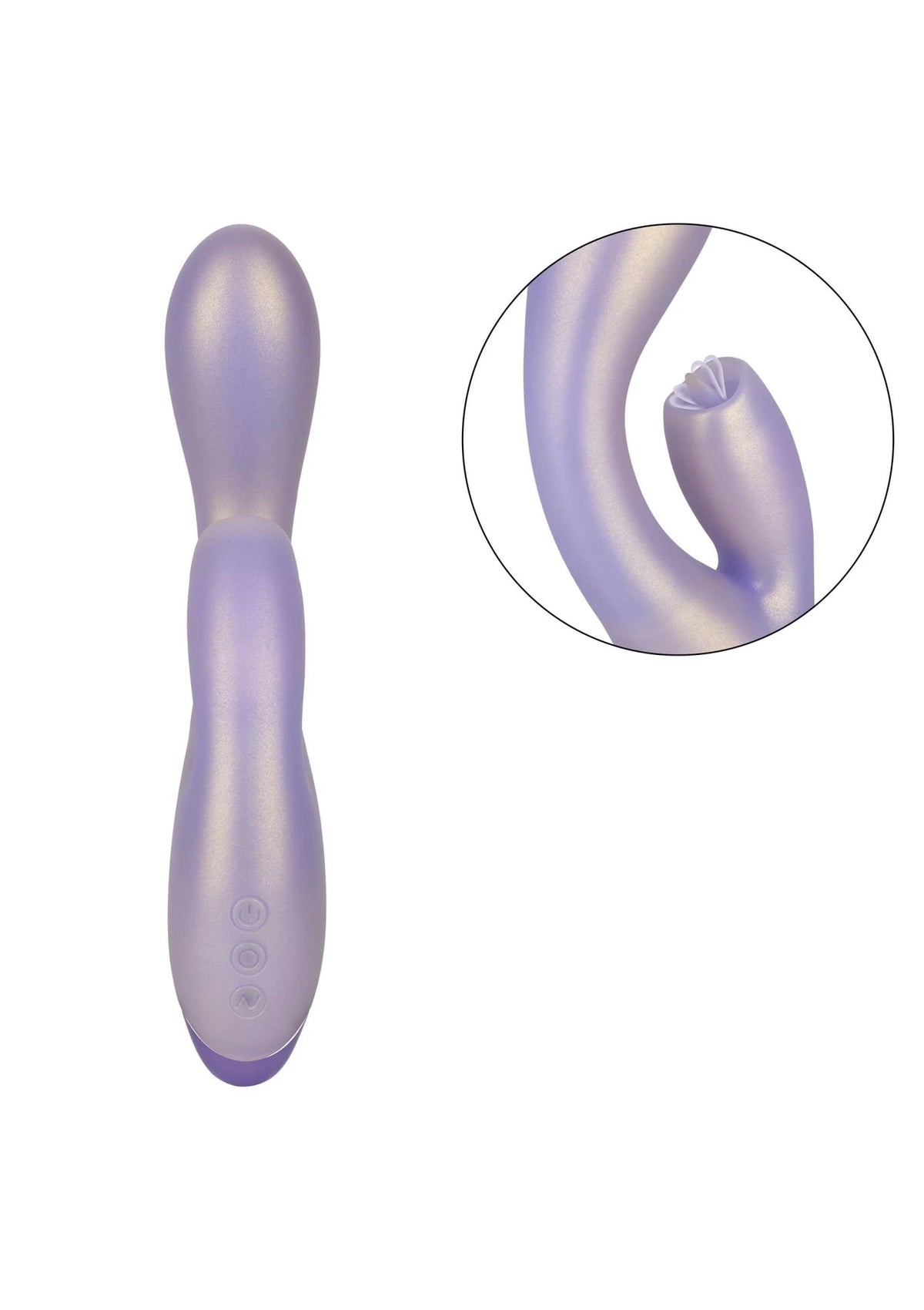 Rabbit vibrátor Kiss 12 funkció – újratölthető, lila | Calexotics