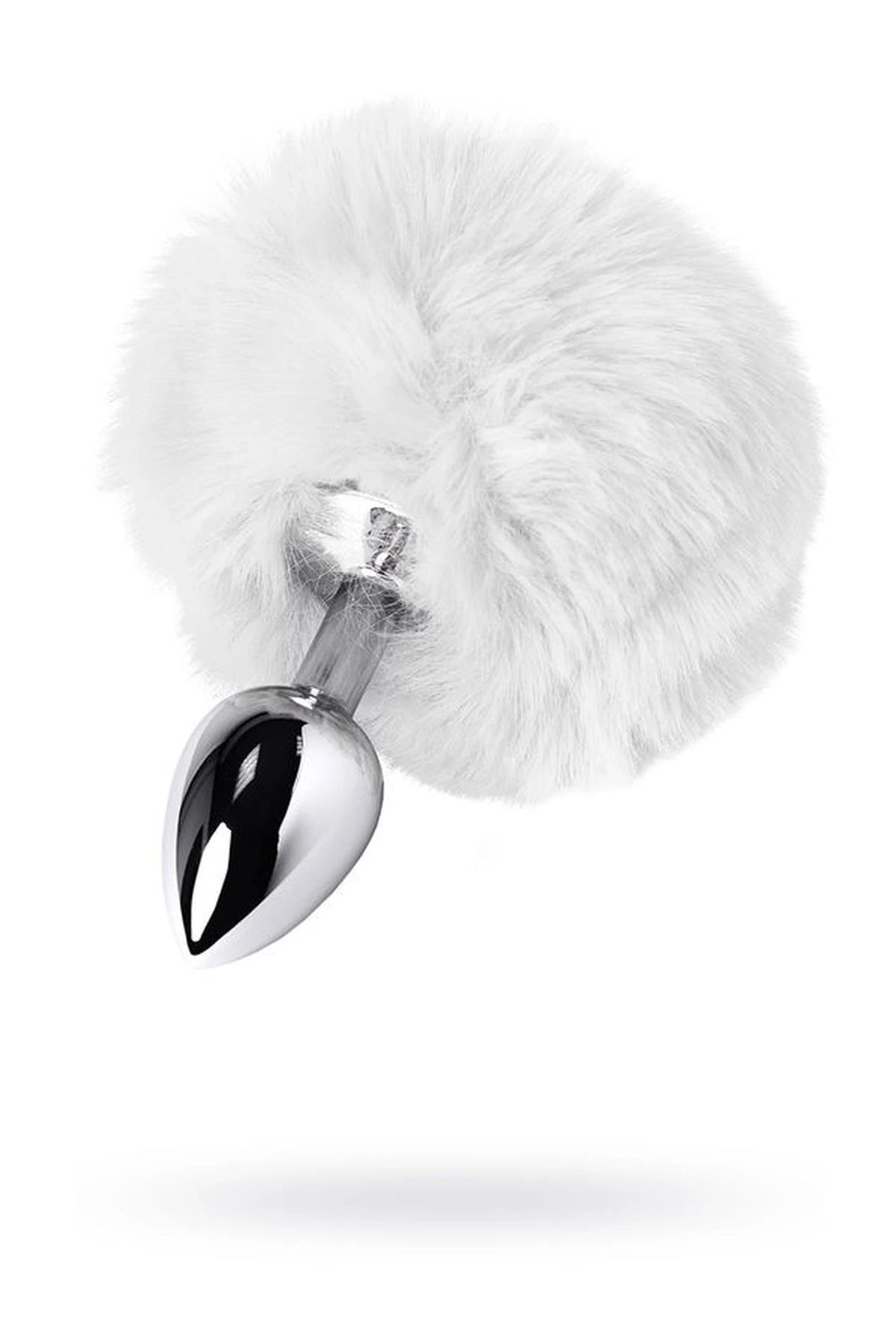 Butt plug Toyfa faux fur – silver 39-712025-10
