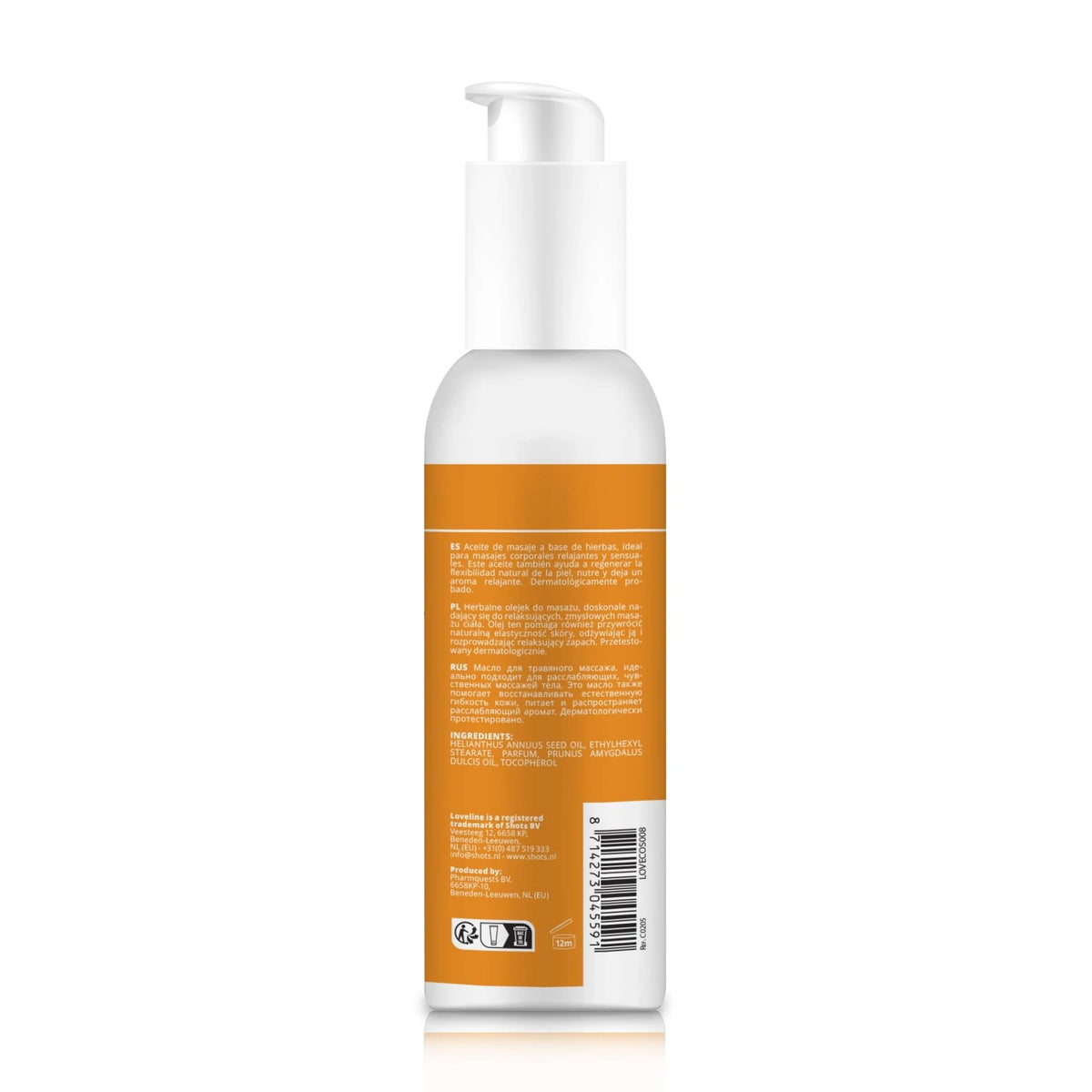 Producto de masaje Neutral 150 ml | Loveline - Pharmaceutics