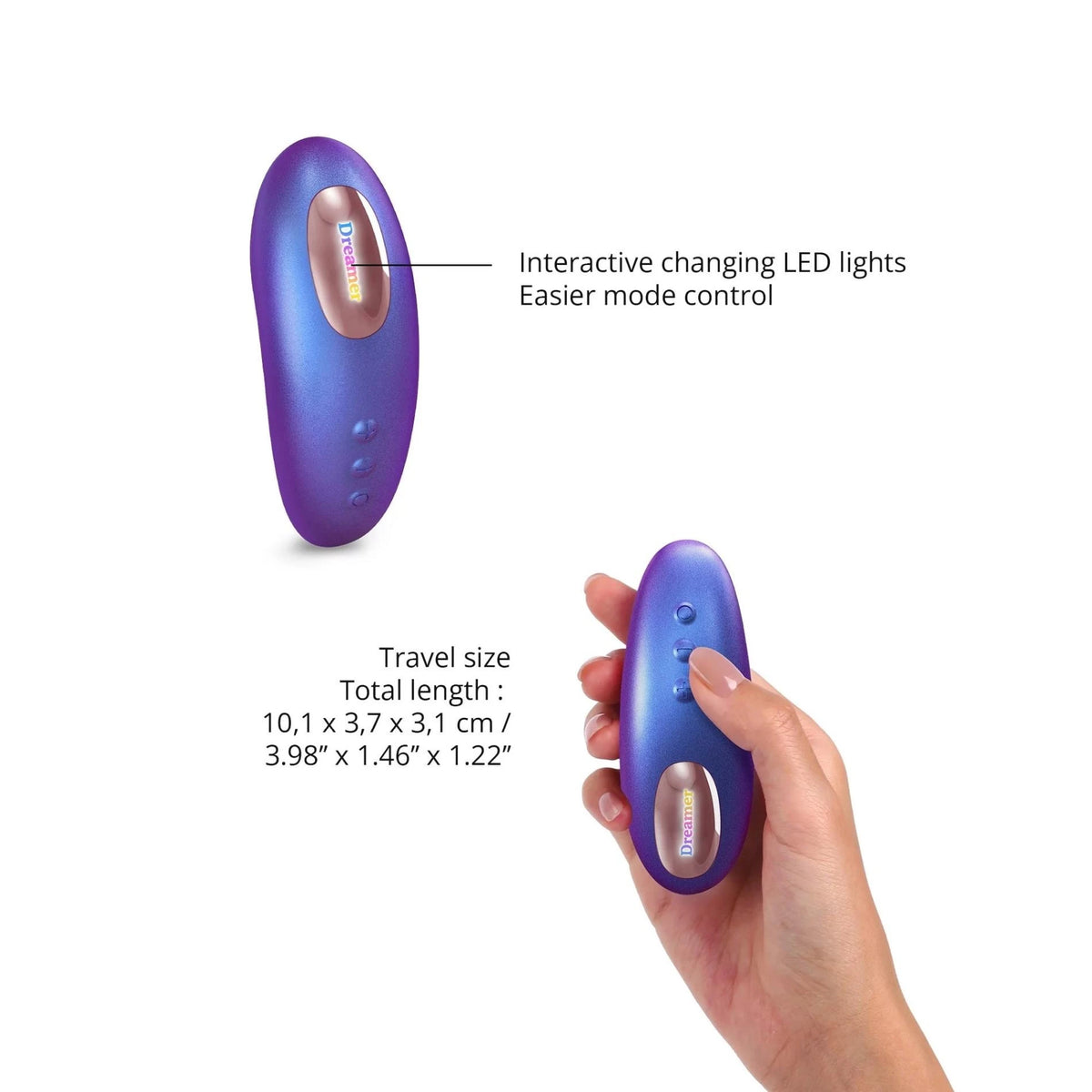 Mini vibrador Iridescent Night 5 funciones – con mando a distancia, recargable | Love to Love