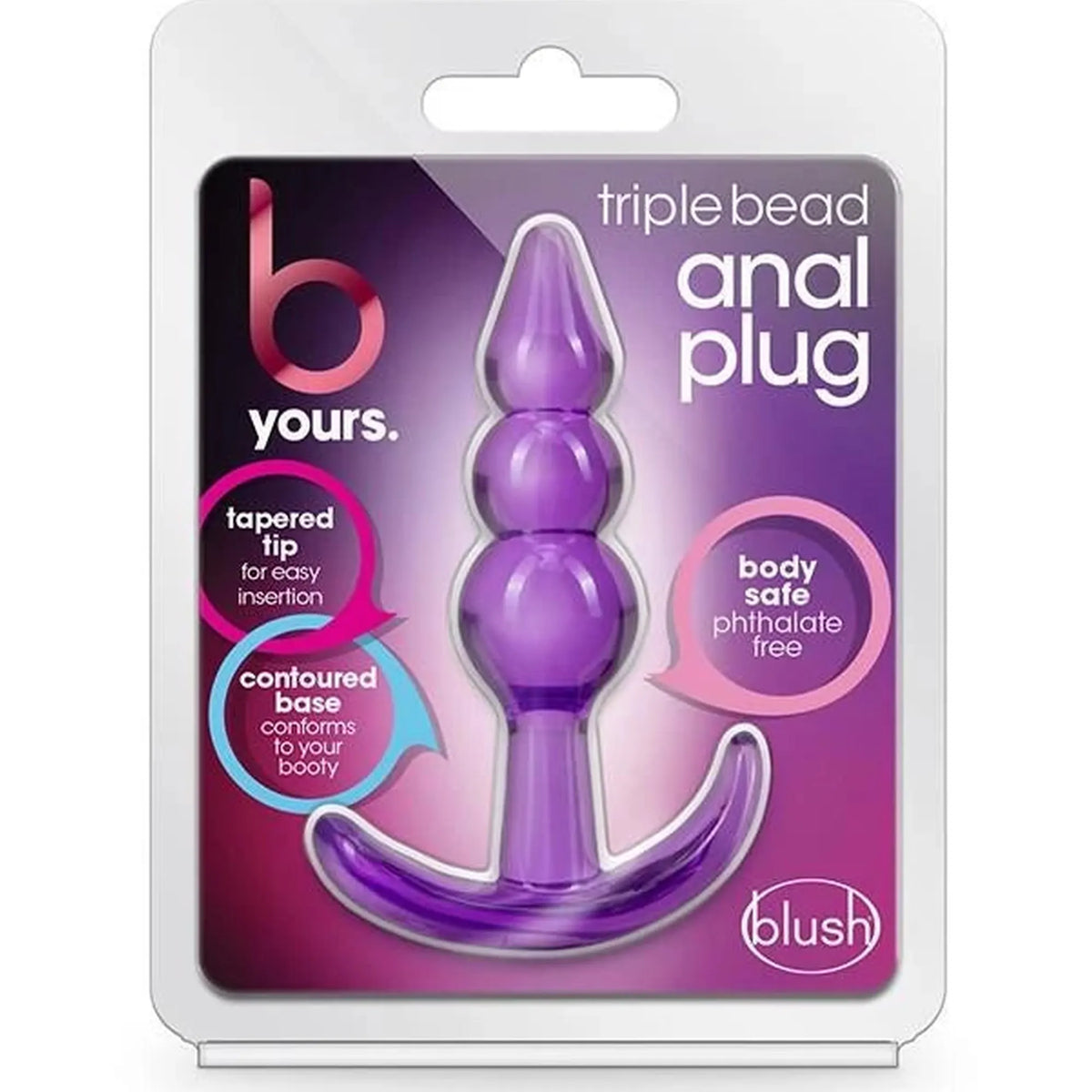 Plug anale Yours Triple 9.5 cm – viola | Blush