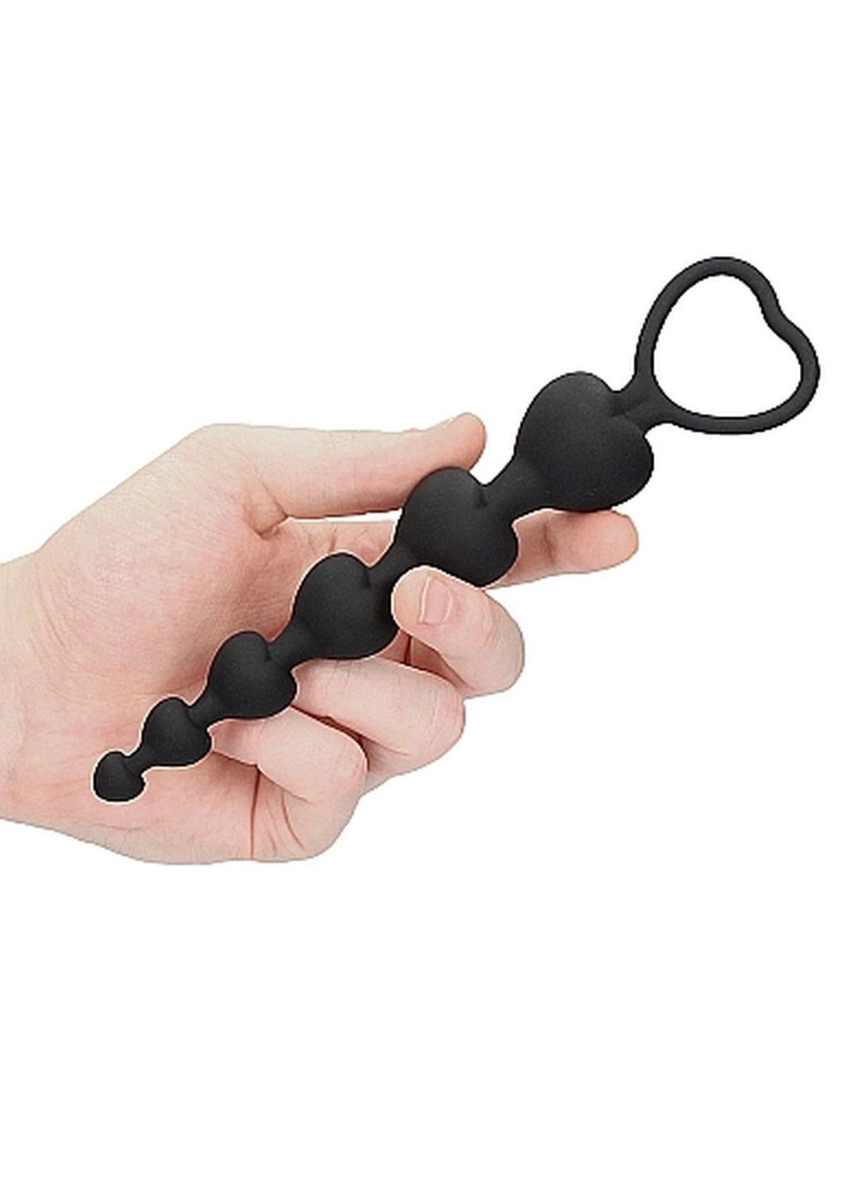 Bolas anais Heart 18.5 cm – preta | Ouch!