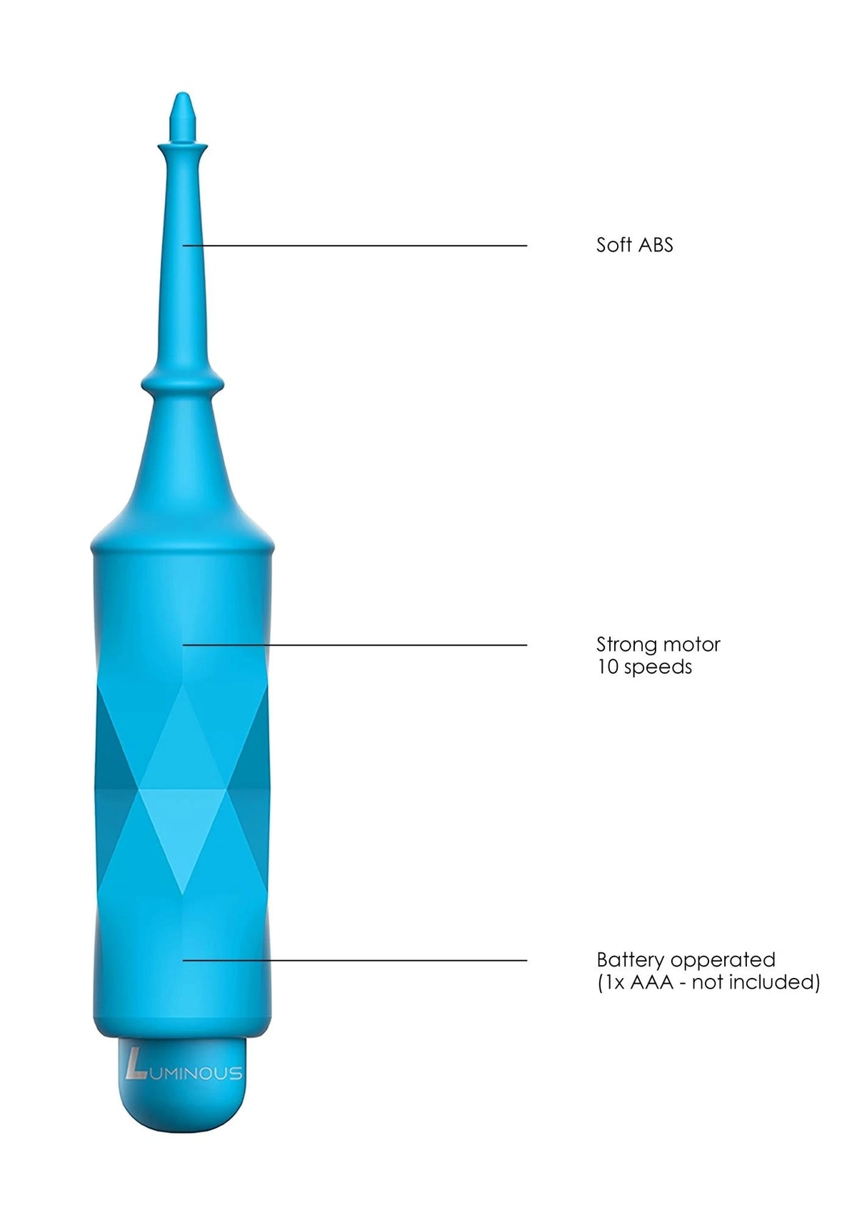 Vibromasseur bullet Circe Turqiose 10 vitesses – turquoise | Luminous