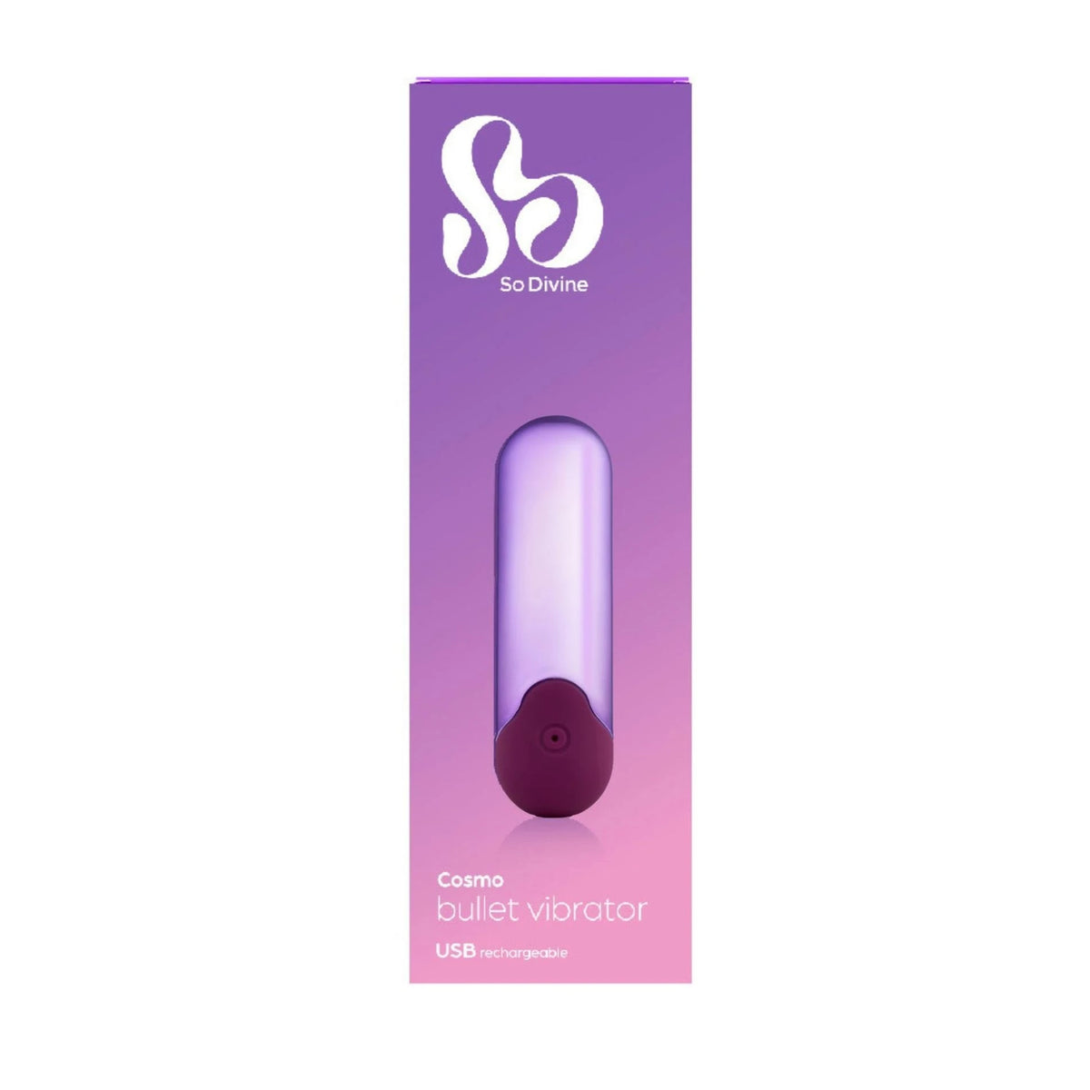 Vibromasseur bullet Cosmo 7 fonctions – rechargeable, violet | So Divine
