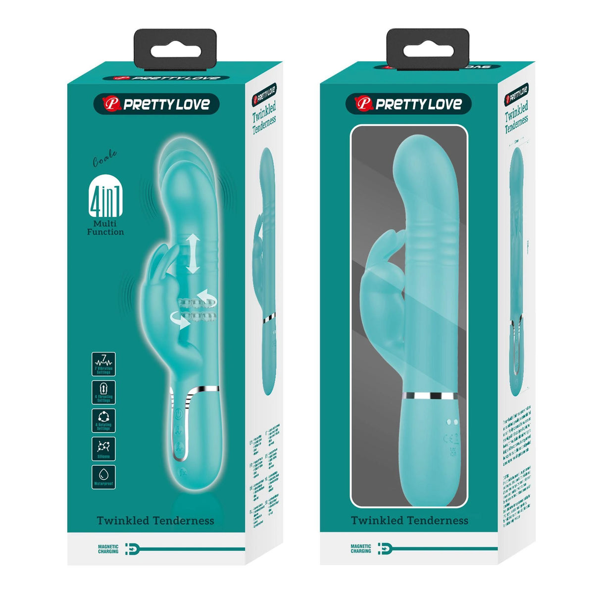 Vibratore rabbit Coale Twinkled Tenderness 4 7 funzioni – a spinta, rotante | Pretty Love