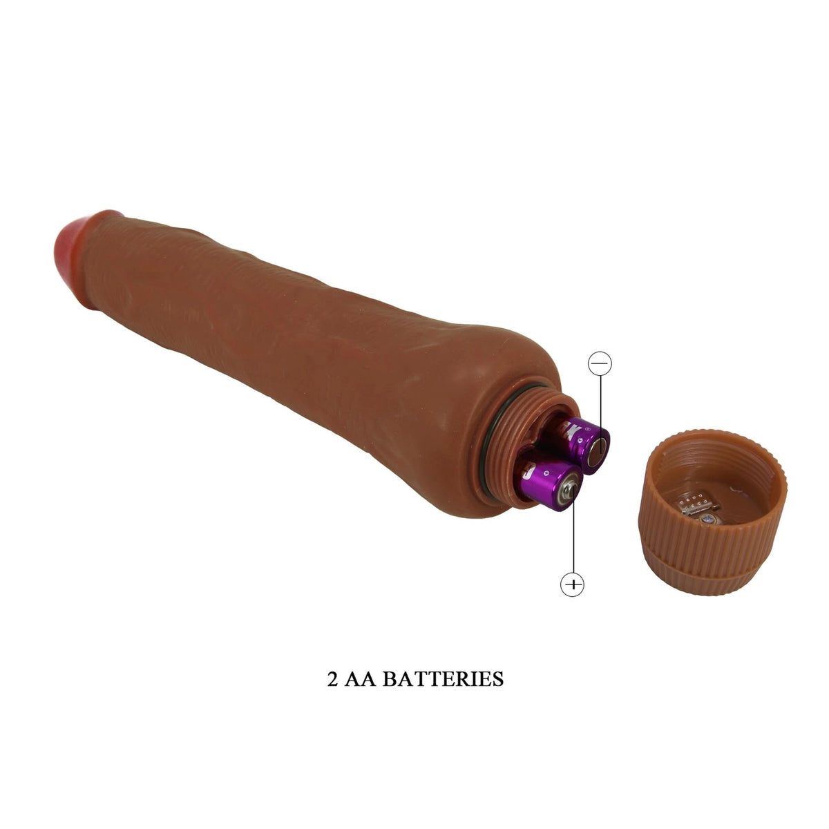 Vibratore realistico barbara Dryad 9.8 AA batteries – marrone | Baile