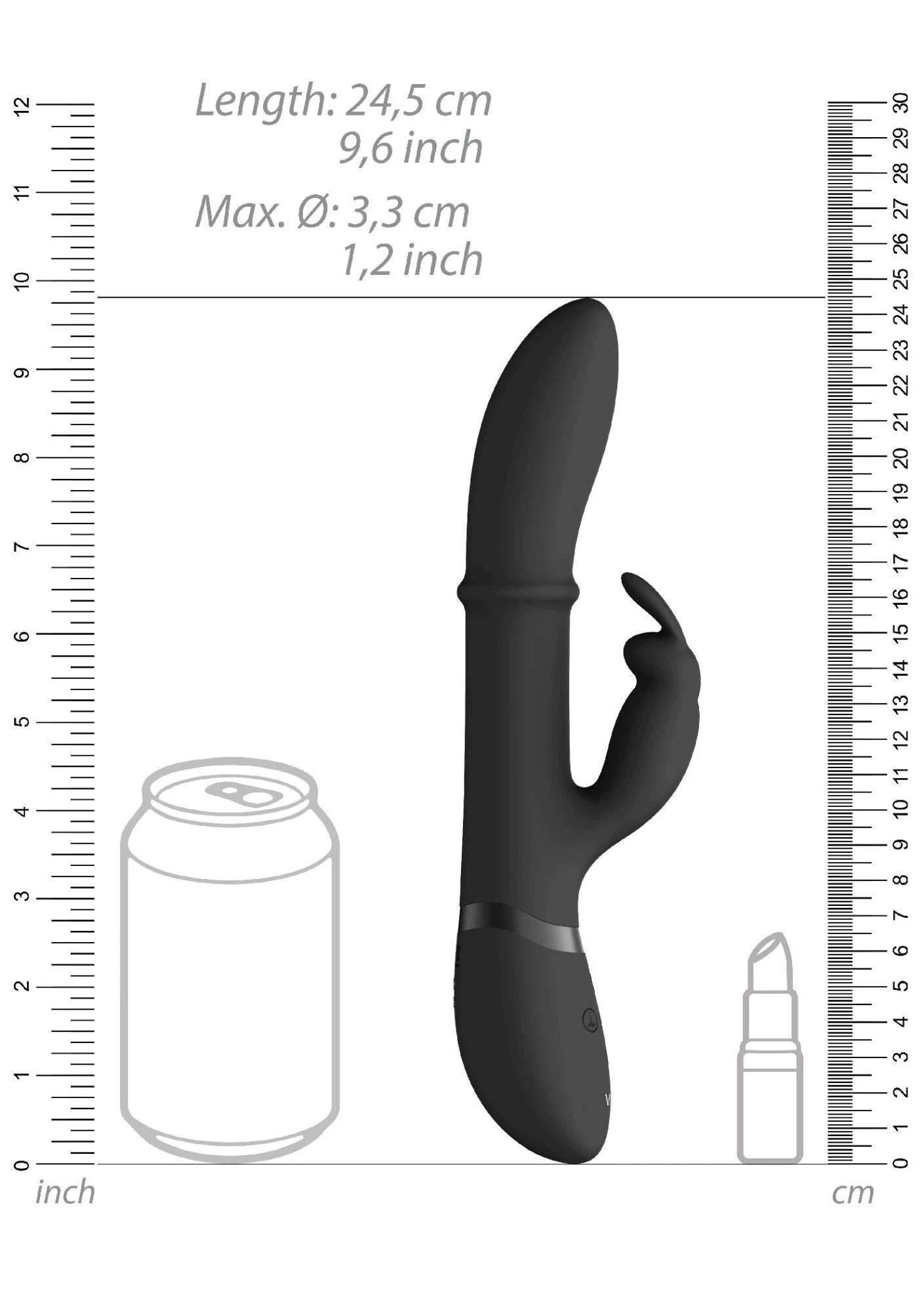 Halo - Ring Rabbit Vibrator - Black