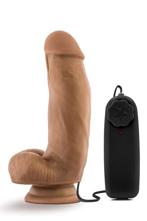 Vibrador realista Loverboy MMA Fighter 17.8 cm – con mando a distancia, marrón | Blush