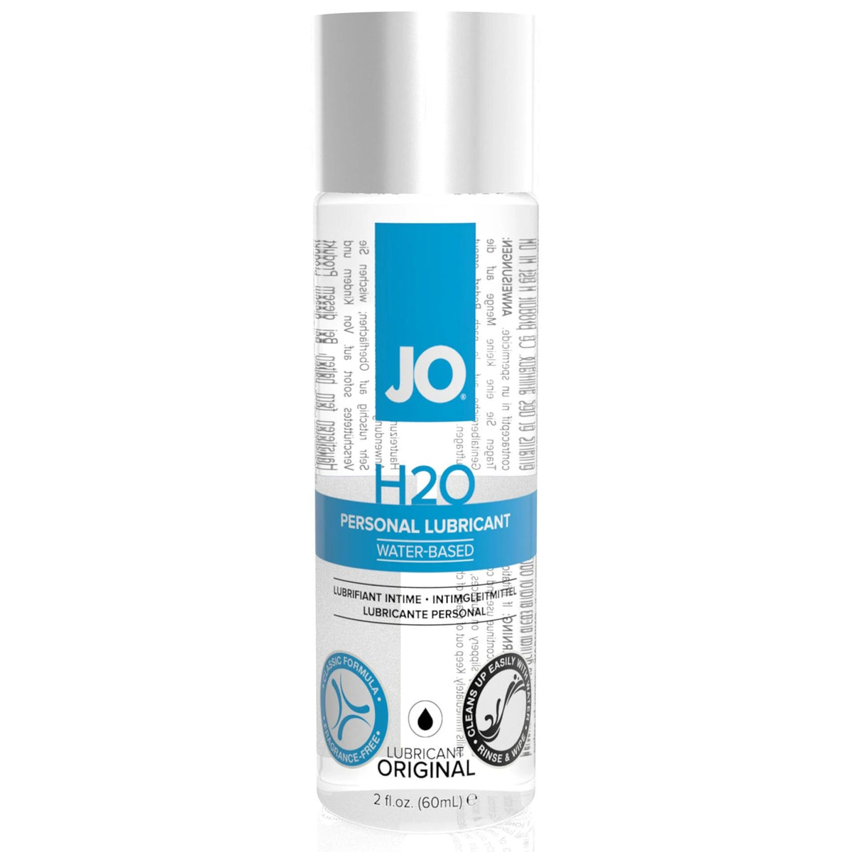 Lubrifiant H2O 60 ml – à base d'eau | JO