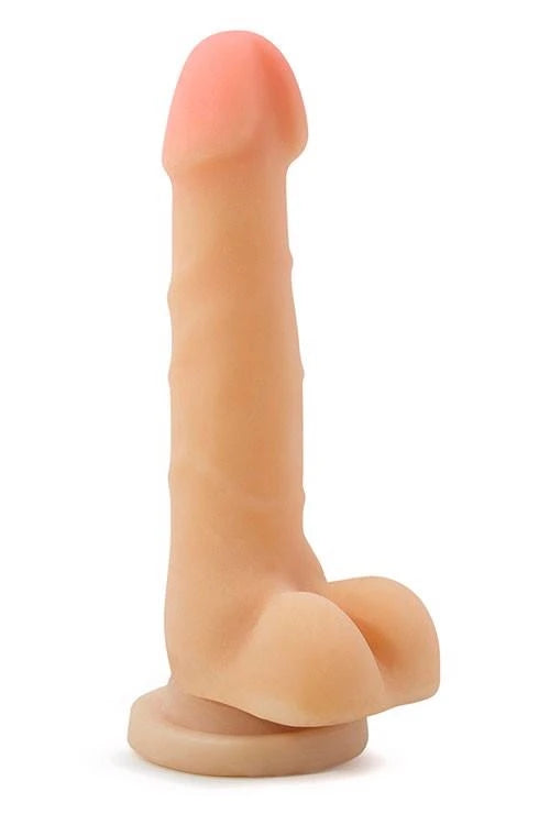 Consolador realista AU Naturel Sensa Feel SAM – con ventosa, de cyberskin, beige | Blush