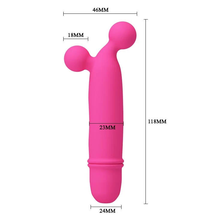 Mini vibromasseur Goddard 10 fonctions – fuchsia | Pretty Love