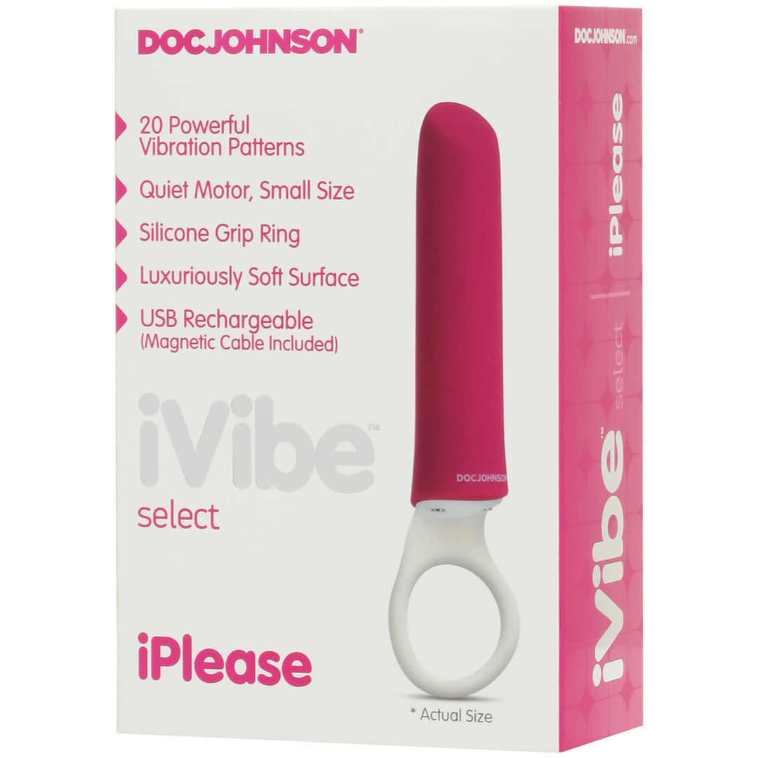 Mini-Vibrator iPlease 20 Funktionen – wiederaufladbar | Doc Johnson