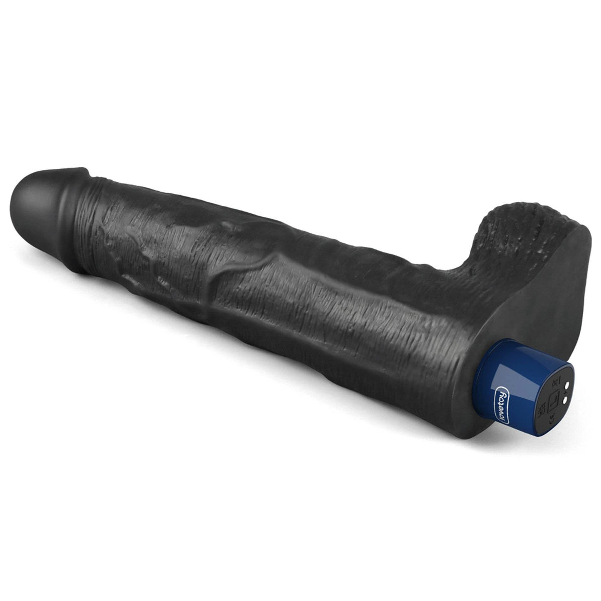 Dildó Softee 10 funkció – újratölthető, vibrációs, fekete 10-LV330223 | Lovetoy