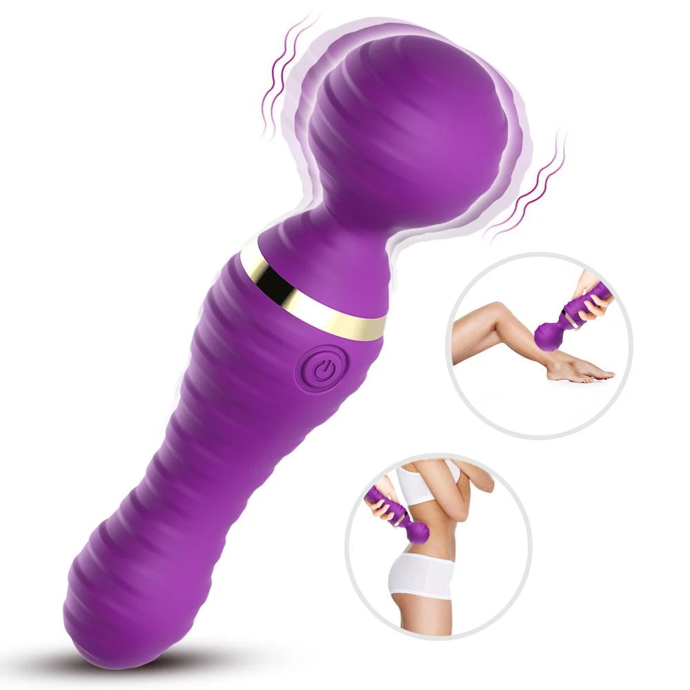Massaggiatore wand Freedom 9 funzioni – ricaricabile, viola | Favorites