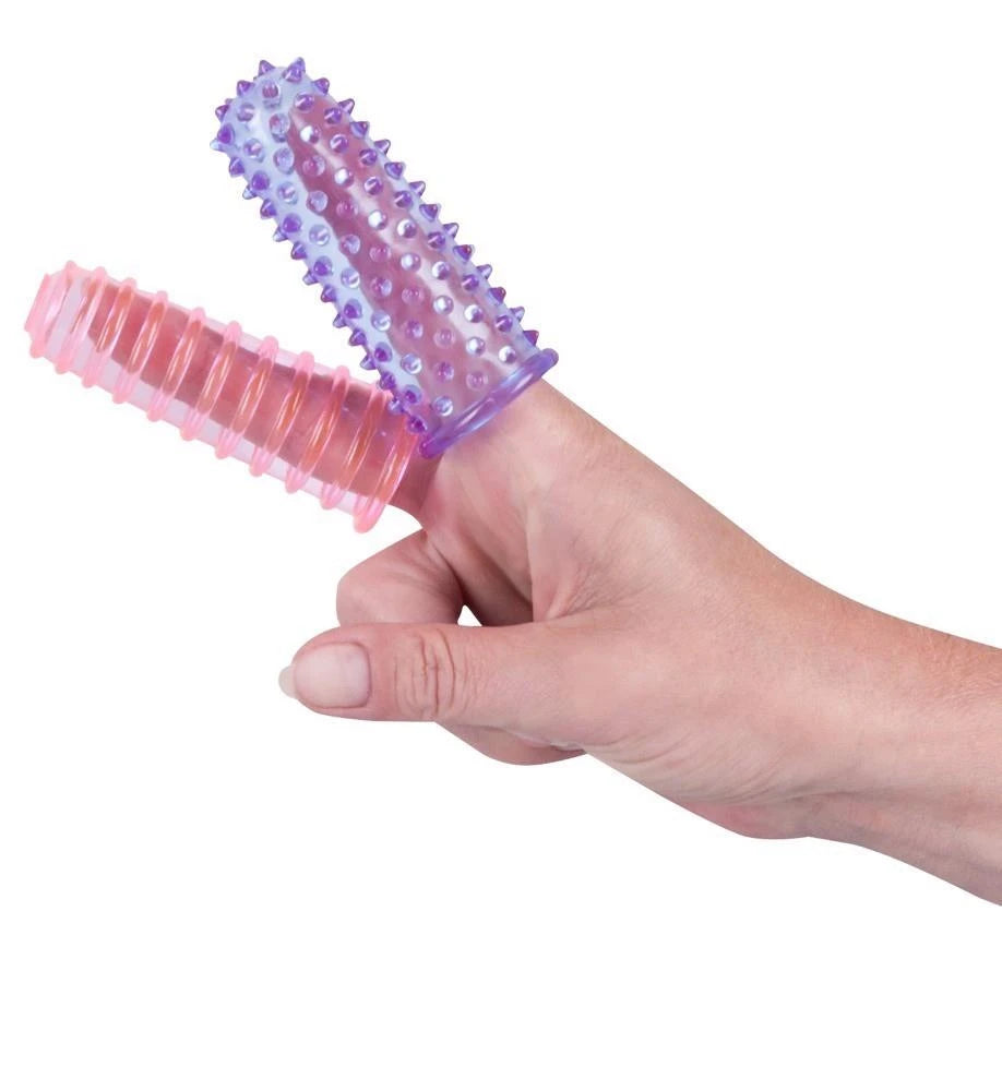Vibromasseur pour doigt – violet 8 cm
