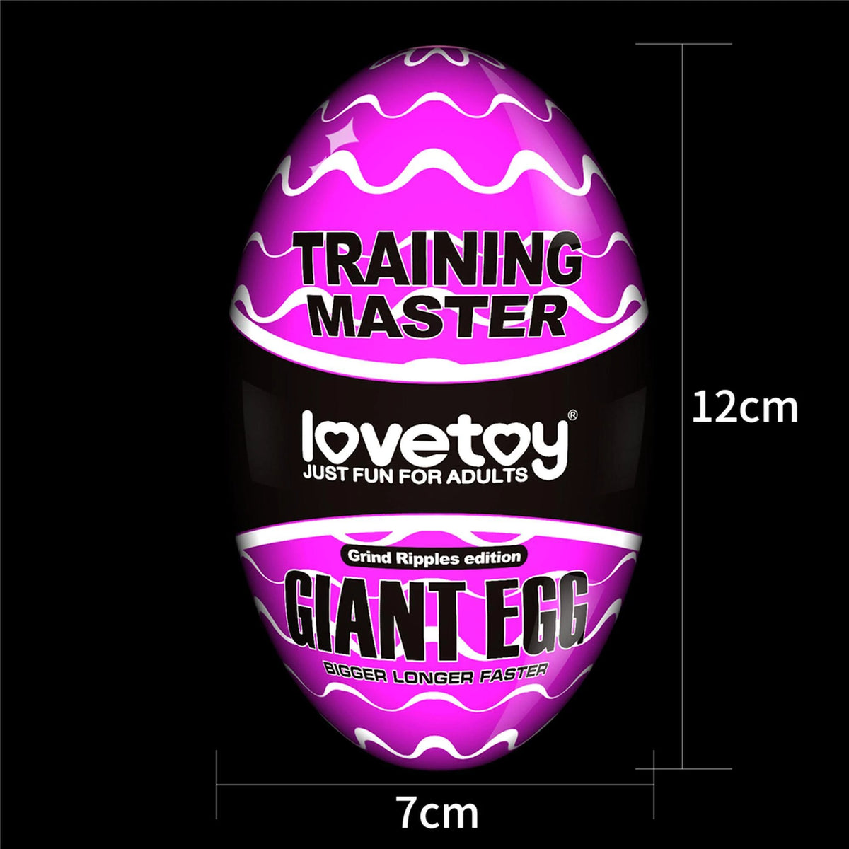 Masturbatore Giant Grind Ripples 13 cm – vibrante, viola | Lovetoy