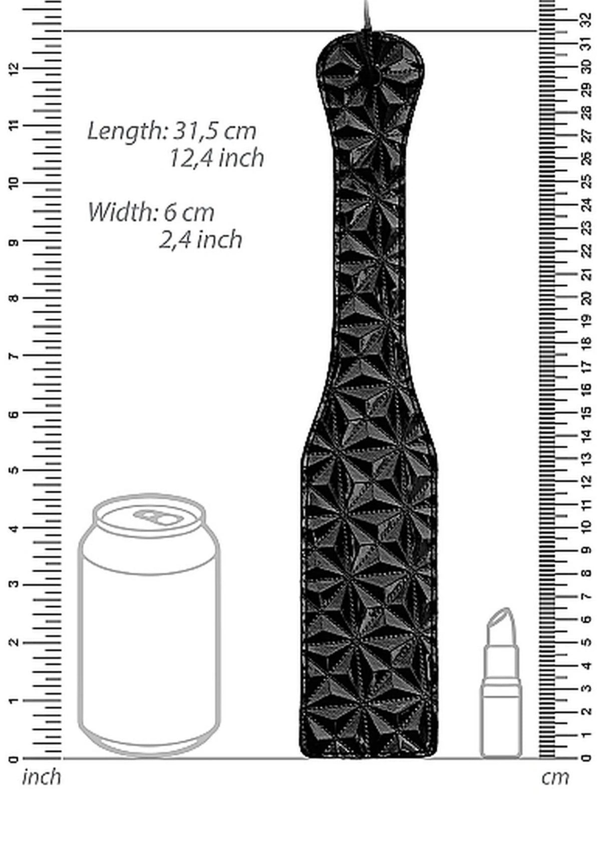 Látigo Paddle – negro | Ouch!
