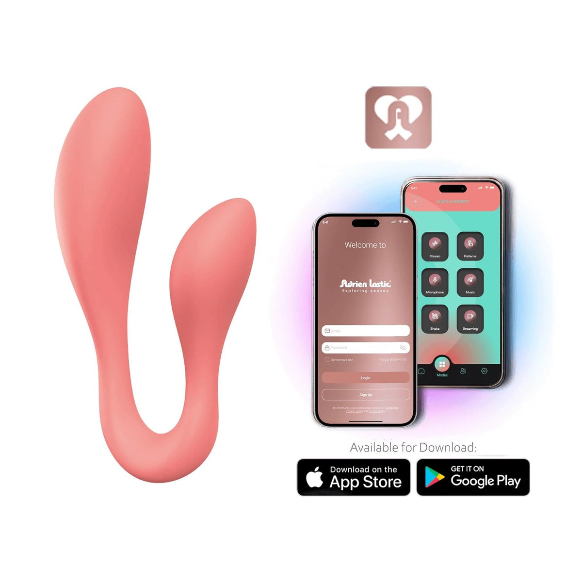 Vibromasseur spécial AD Secrets II 10 fonctions – contrôlé par appli, rechargeable | Adrien Lastic