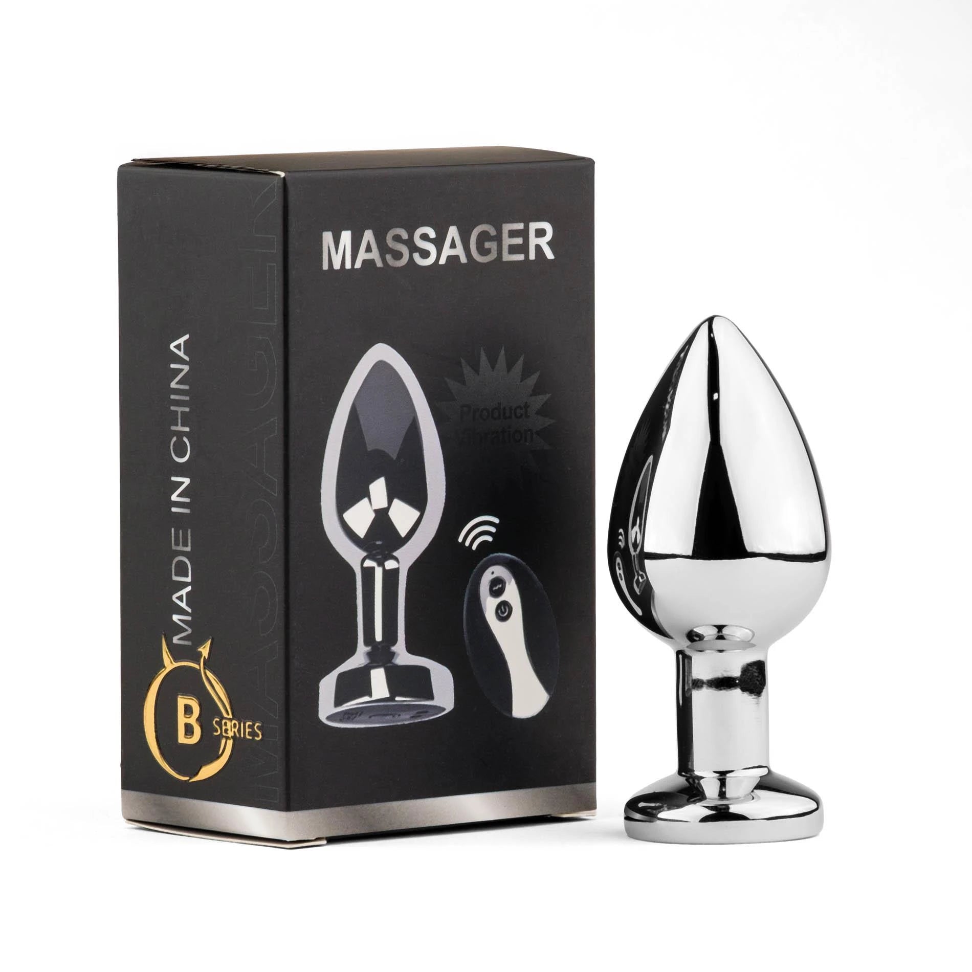 Plug Anal Métal L Vibrateur USB - Télécommande