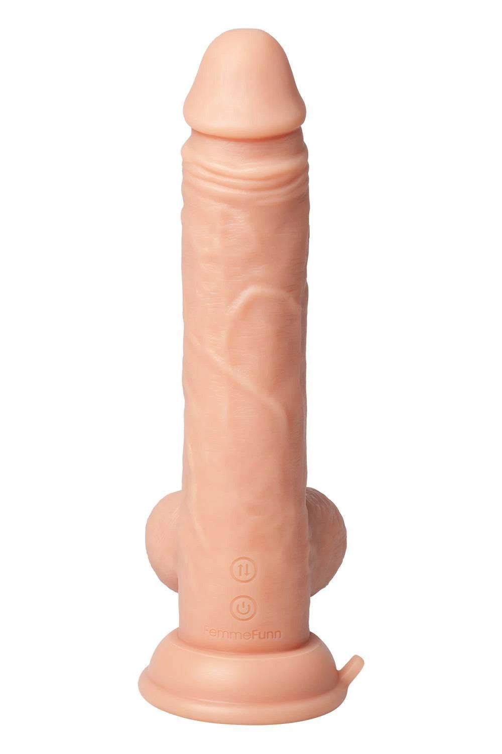 Realistic vibrator Thruster Baller 22.4 cm – remote control, rechargeable | FemmeFunn