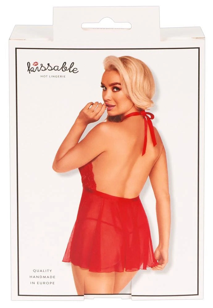 Babydoll – de encaje, rojo | kissable