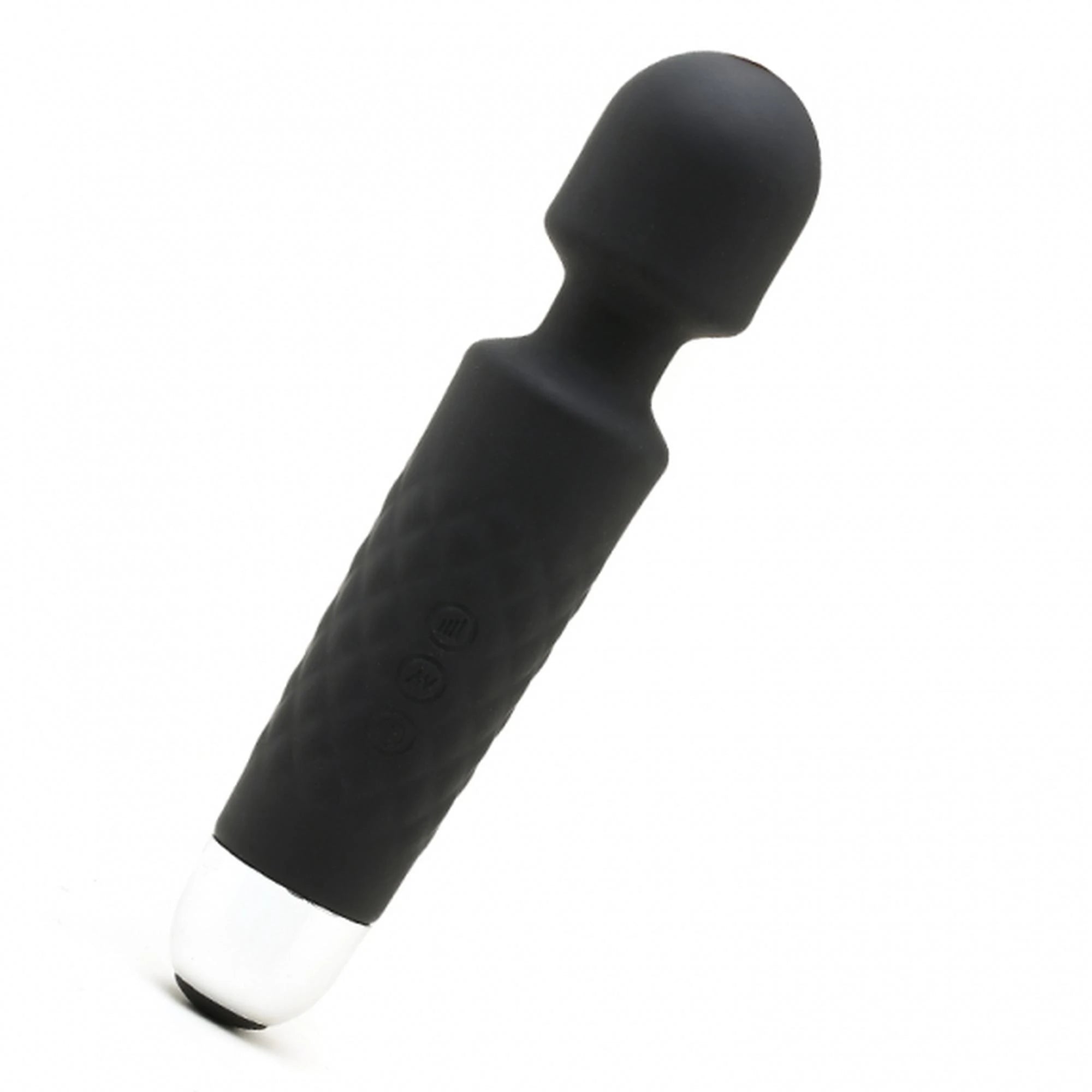 Masseur corporel baguette en silicone rechargeable noir Iwand