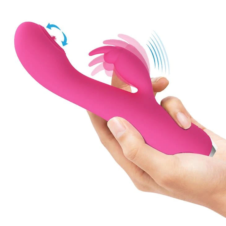Vibratore rabbit Rachel 3 Licking 12 12 funzioni – ricaricabile BI-014783-1 | Pretty Love