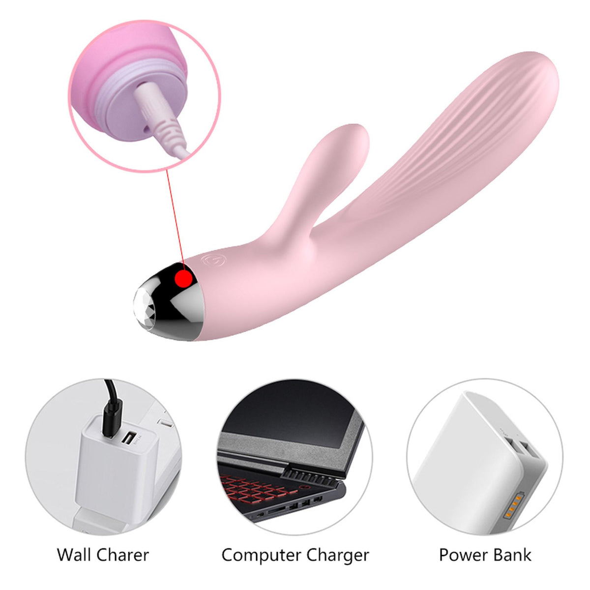 Vibromasseur rabbit 10 fonctions – rechargeable, chauffant, rose | Favorites