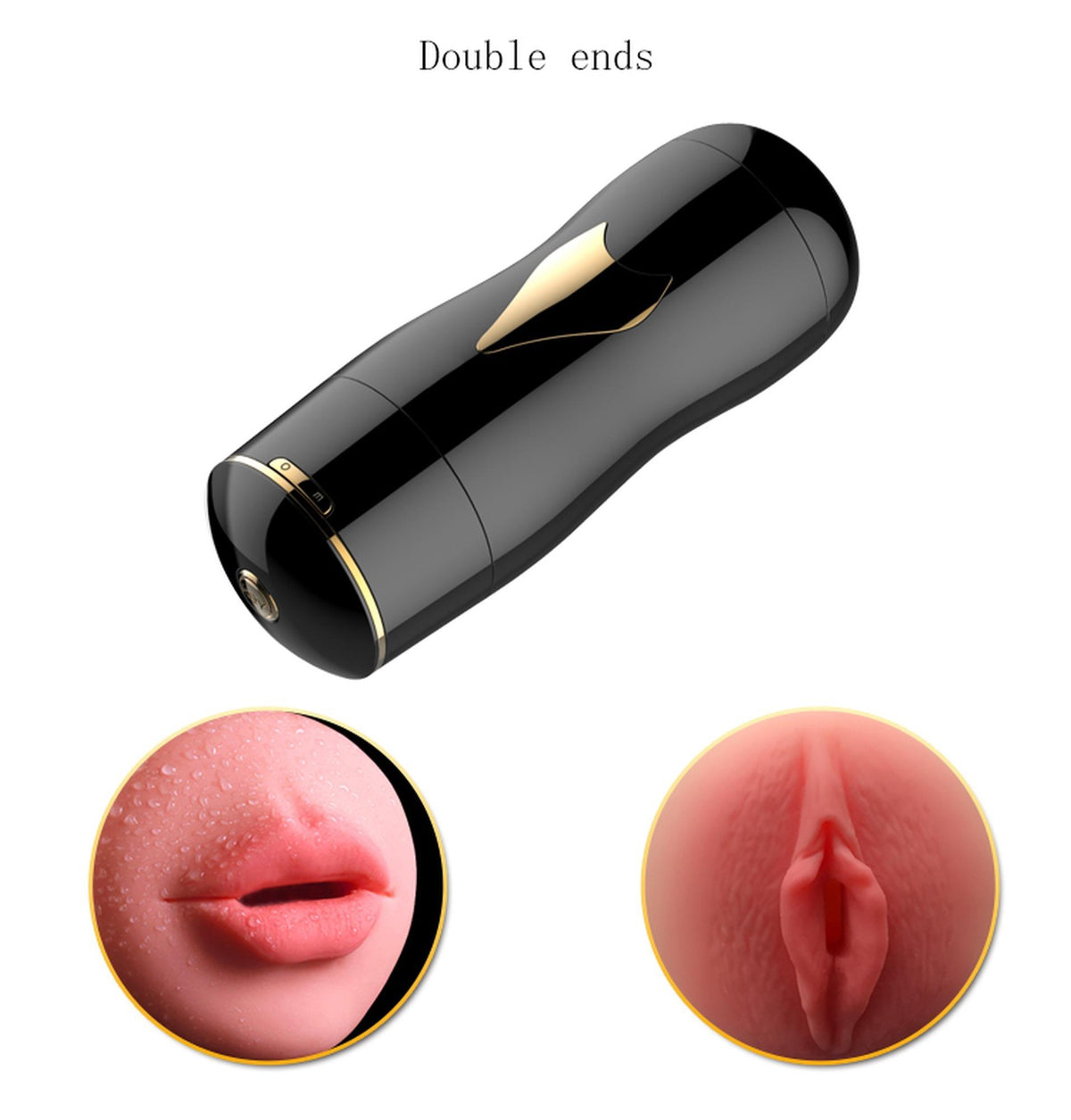 Masturbador 7 funciones – recargable, con ventosa, negro | Favorites