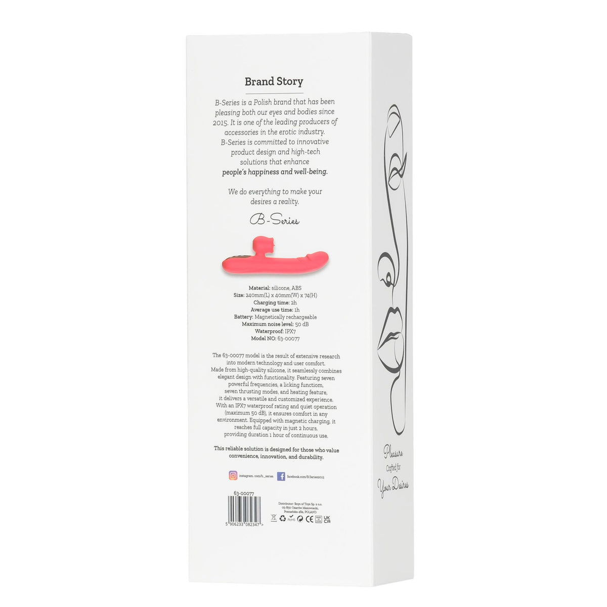 Stimulateur clitoridien Licking 7 7 fonctions – rechargeable, chauffant, rouge | Favorites