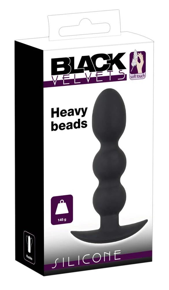 Velours noirs Perles Lourdes 145g