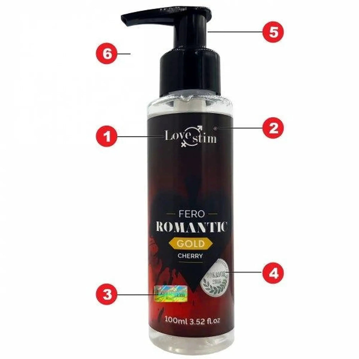 Produto de massagem Romantic Fero Cherry 100 ml | LoveStim