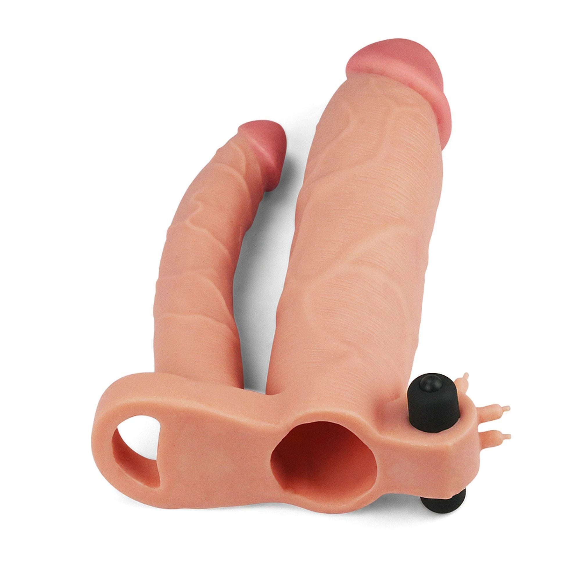 Ajouter 3"" Pleasure X Tender Gaine Double Pénis Vibrante
