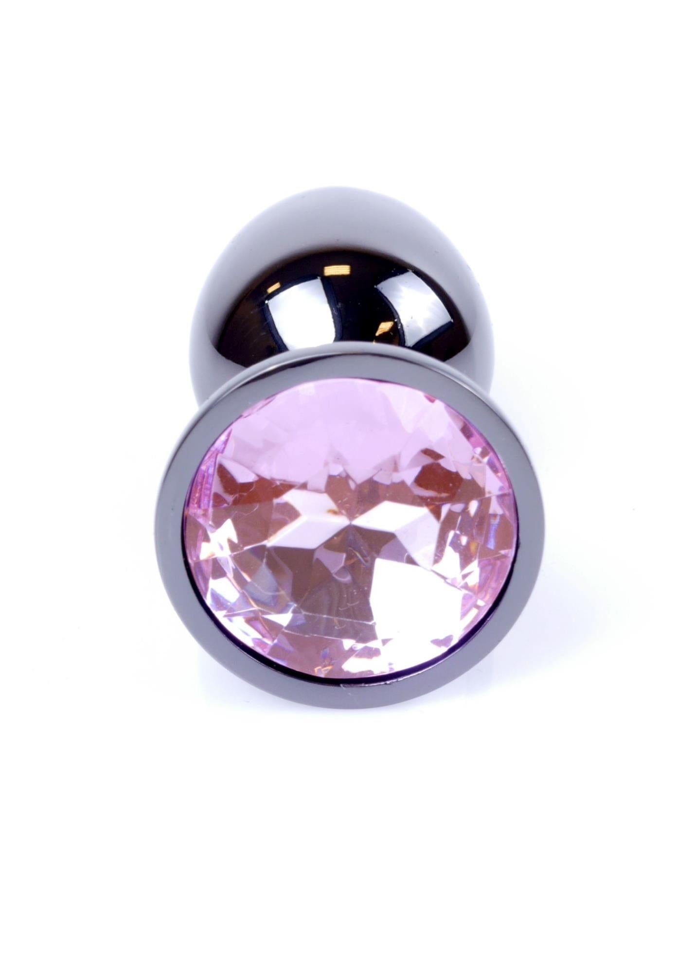 Plug-Bijoux Plug Argent foncé - Rose