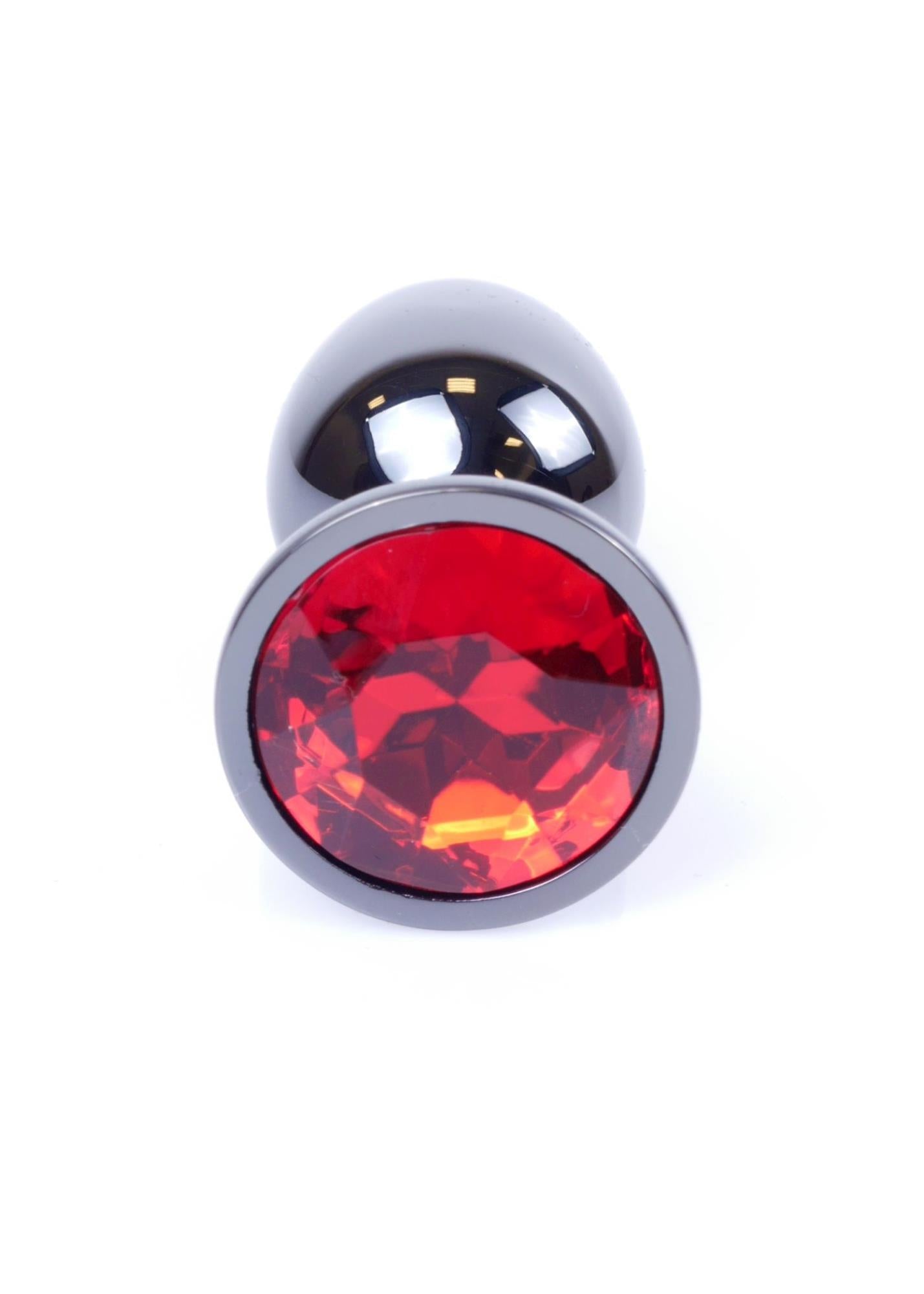 Plug-Bijoux Plug Argent foncé-Rouge