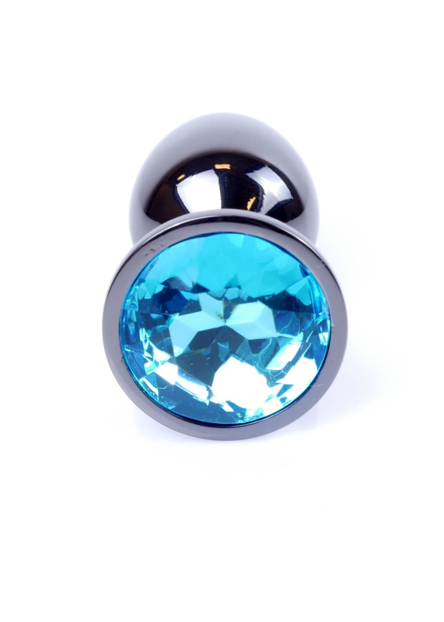 Plug-Bijou Argent Foncé PLUG- Bleu Clair