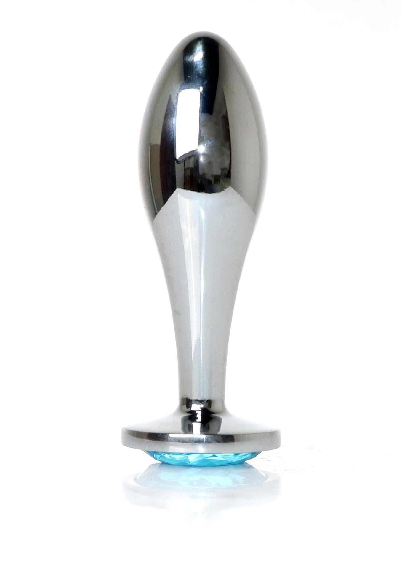 Plug-Bijoux Argent PLUG- Bleu Clair L