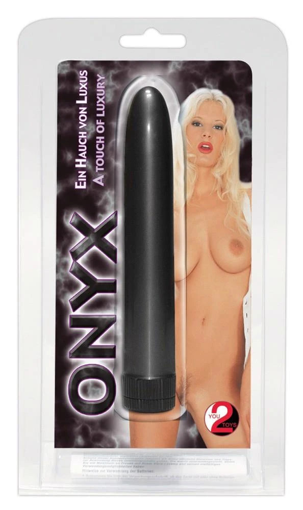 Vibratore classico »Onyx« 17 cm – nero