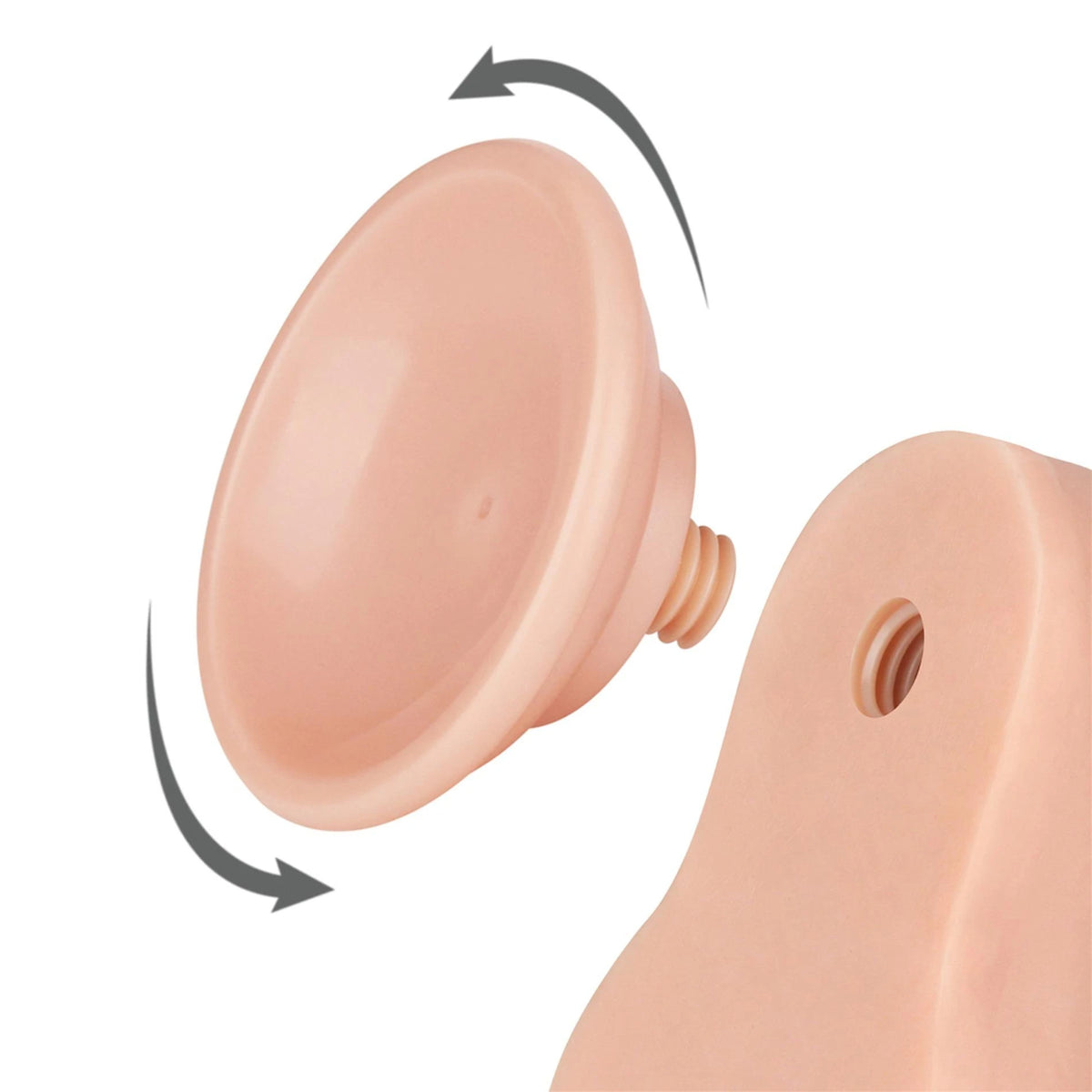 Dildo realista Layer 22 cm – com ventosa, vibratório, nude 10-LV317209 | Lovetoy