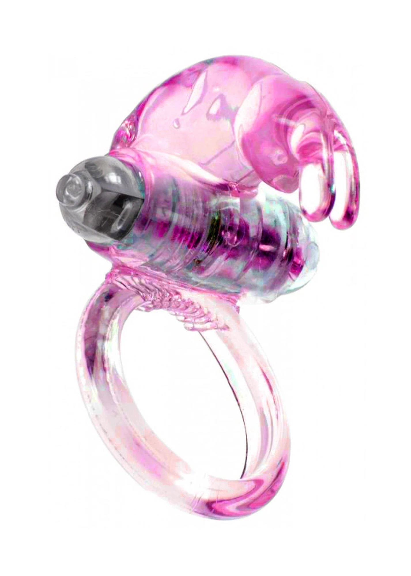 Anneau de Pénis Vibrant Lapin Rose