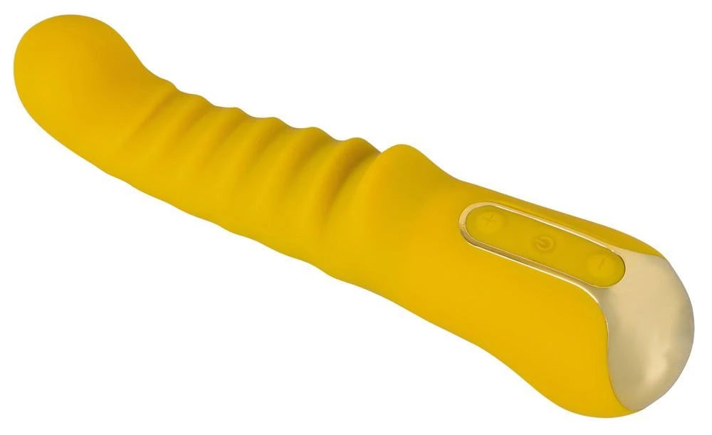 Vibrador ponto G 10 funções – recarregável, amarelo | Your new favourite