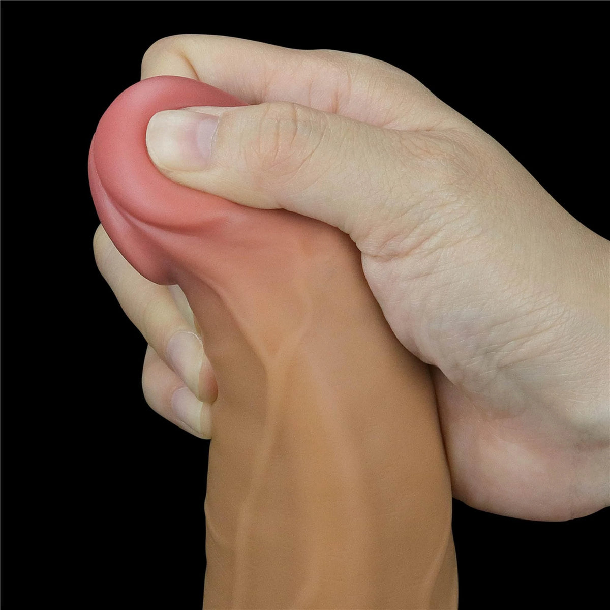 Vibrador realista Platinum Rotator 10 funciones – con mando a distancia, recargable, nude 22.8 cm | Lovetoy