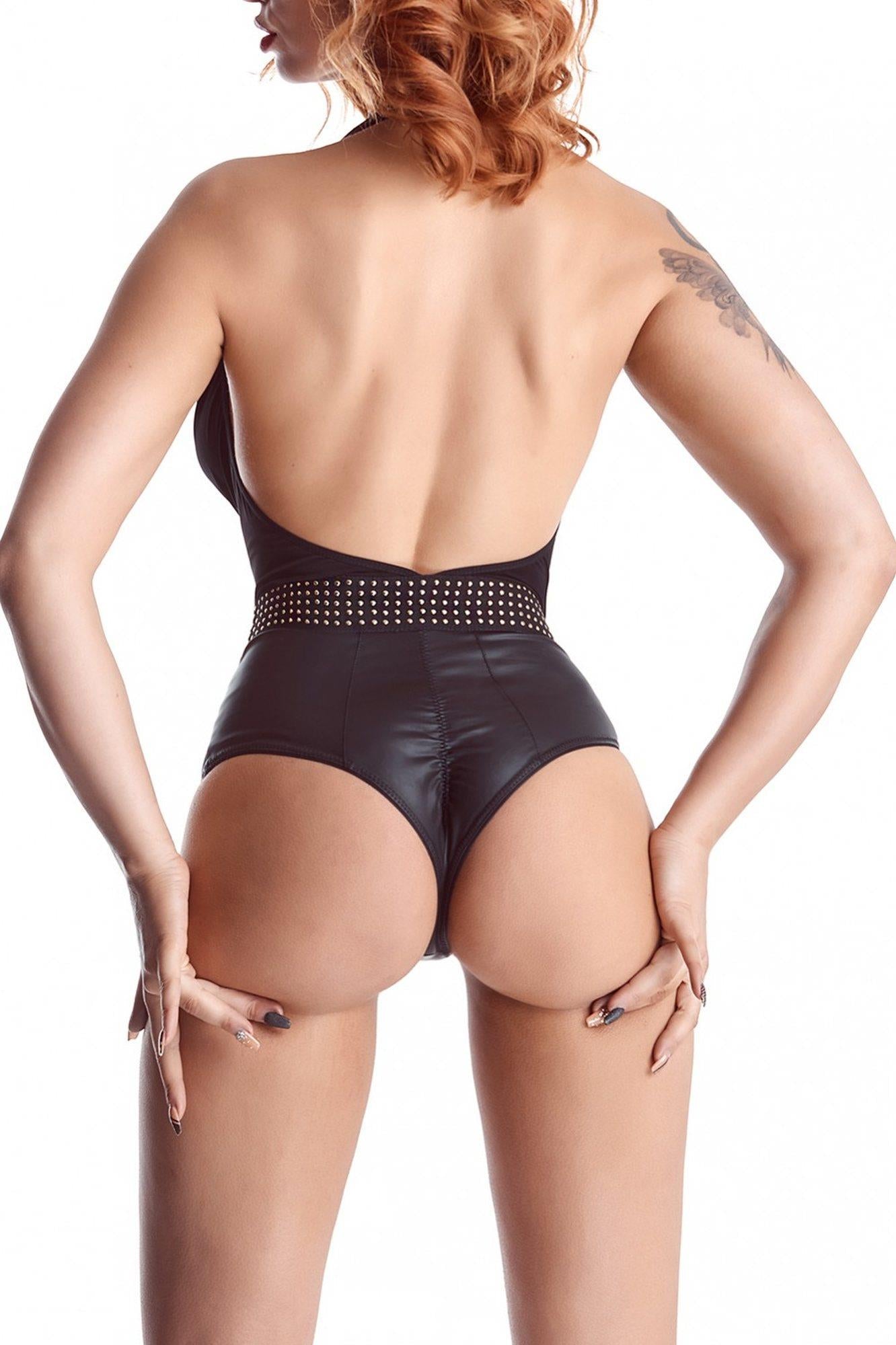 Lingerie-SAMANTHA001 body noir XXL