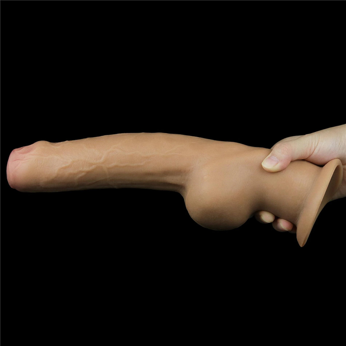 Consolador realista Handle 27.8 cm – con ventosa, nude | Lovetoy