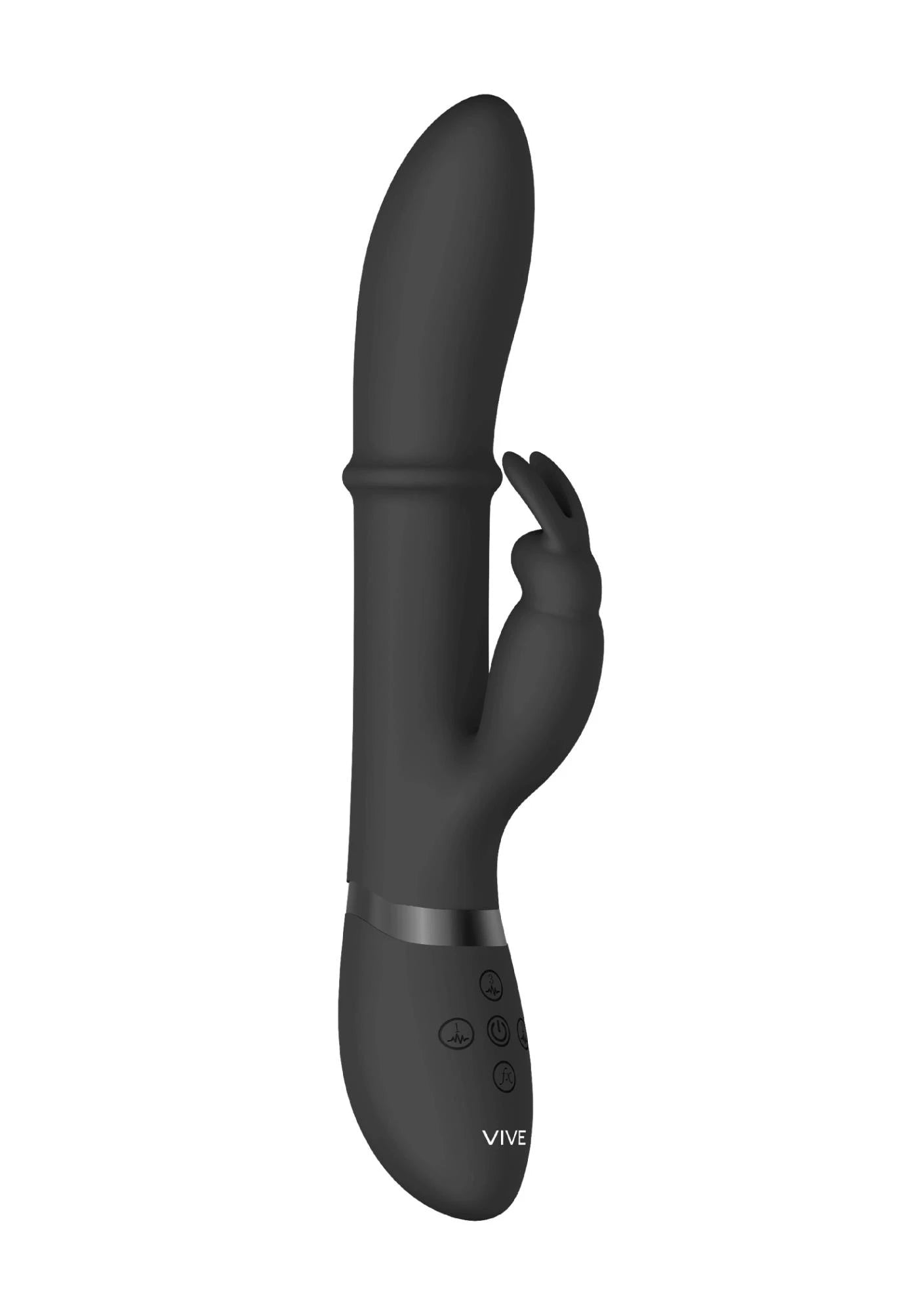 Halo - Ring Rabbit Vibrator - Black
