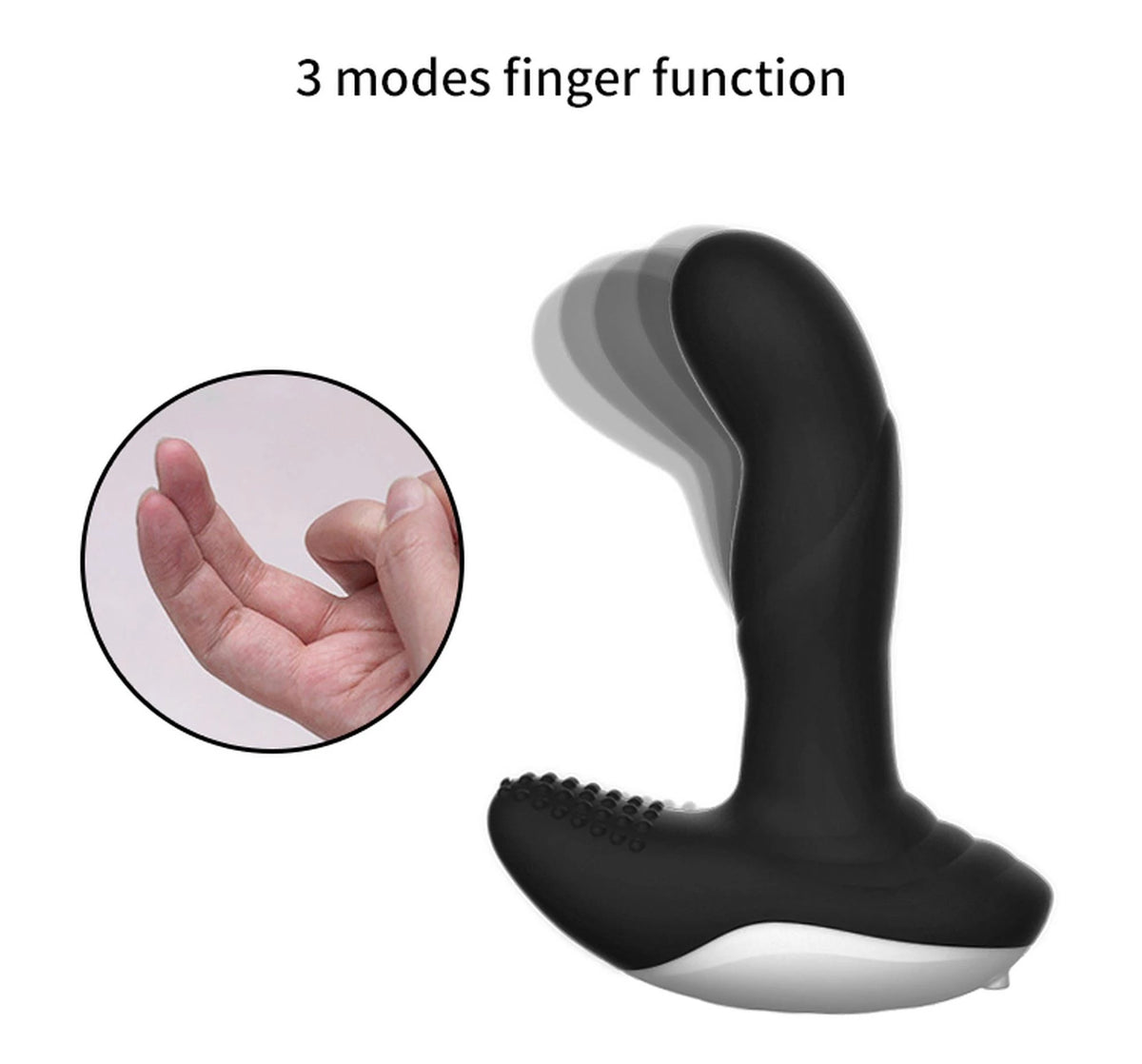 Massajador de próstata Pulsator 7 funções – com controlo remoto, recarregável, preto | Favorites