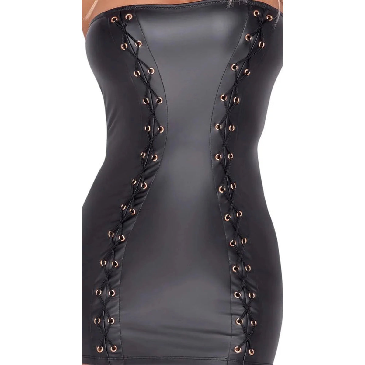 Vestido – sem alças, mini, preto 27184641031 | Cottelli PARTY
