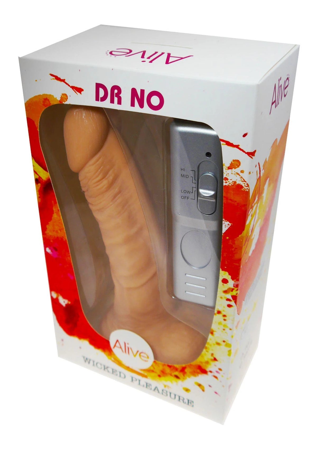 Vibratore realistico Dr No – con ventosa, nude | Alive