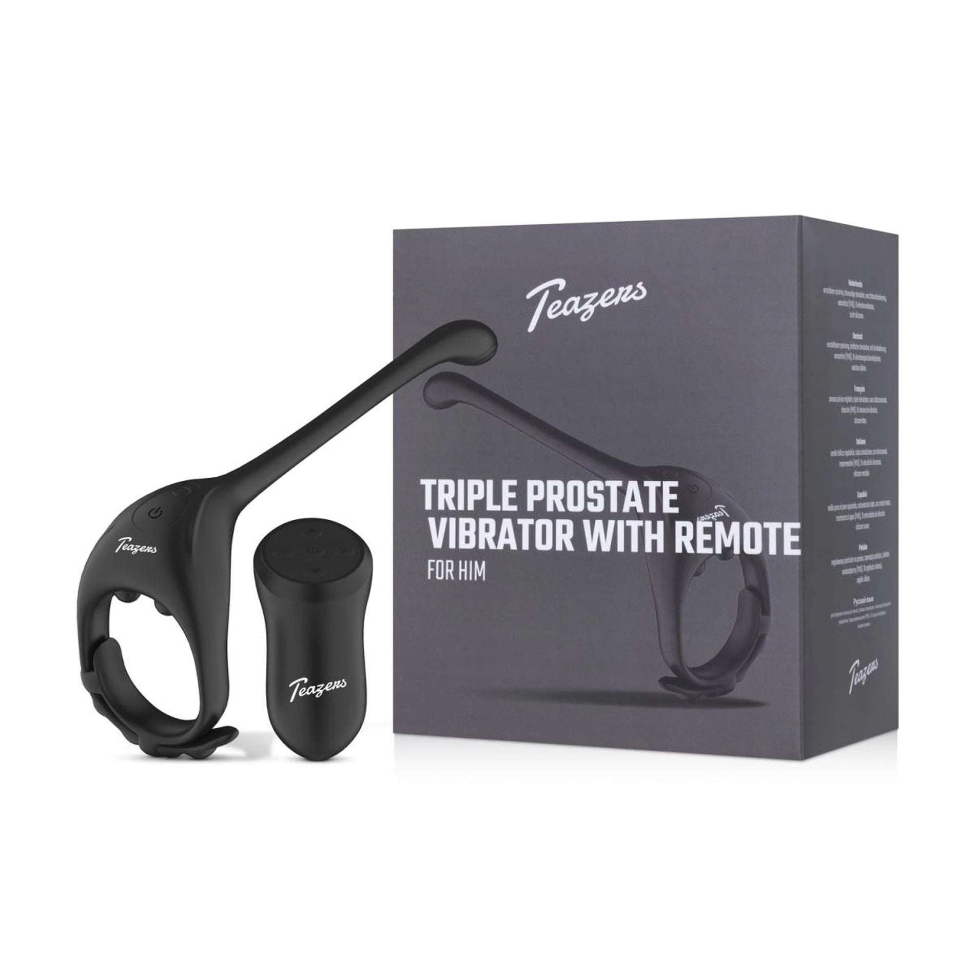 Vibromasseur Prostate Triple Teazers avec Télécommande