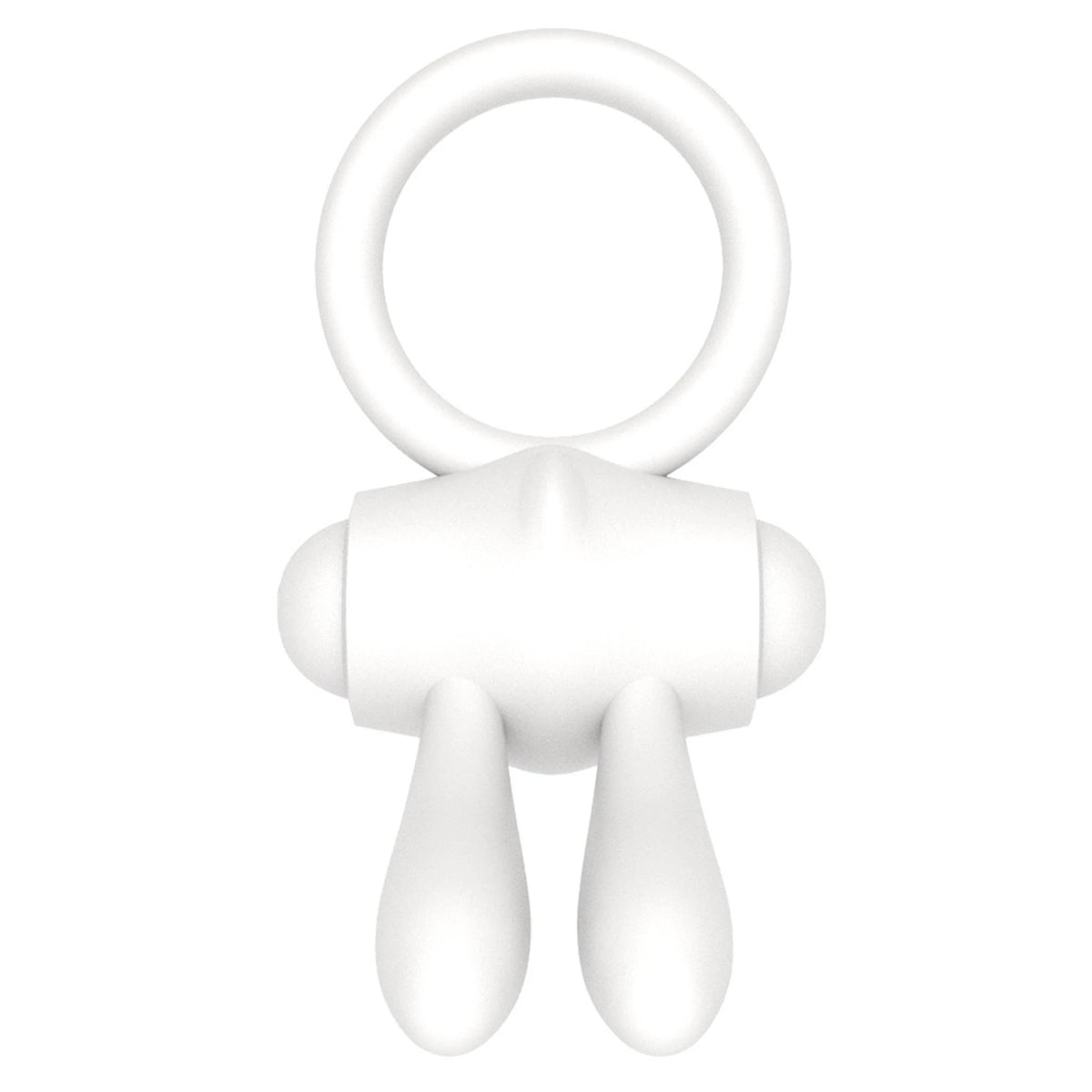 Anello fallico – vibrante, bianco | Lovetoy
